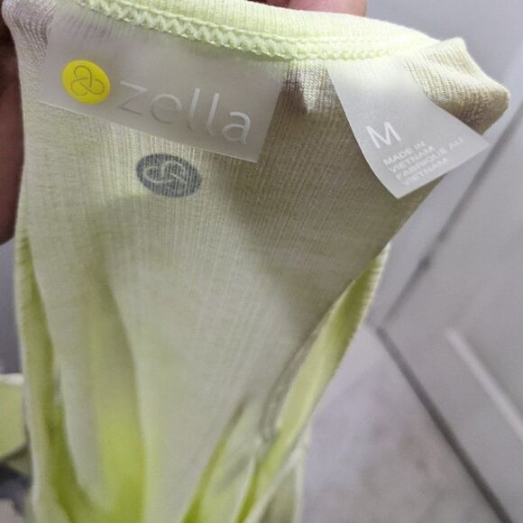 New nordstrom zella | swing it burnout tank in green finch - Picture 8 of 8